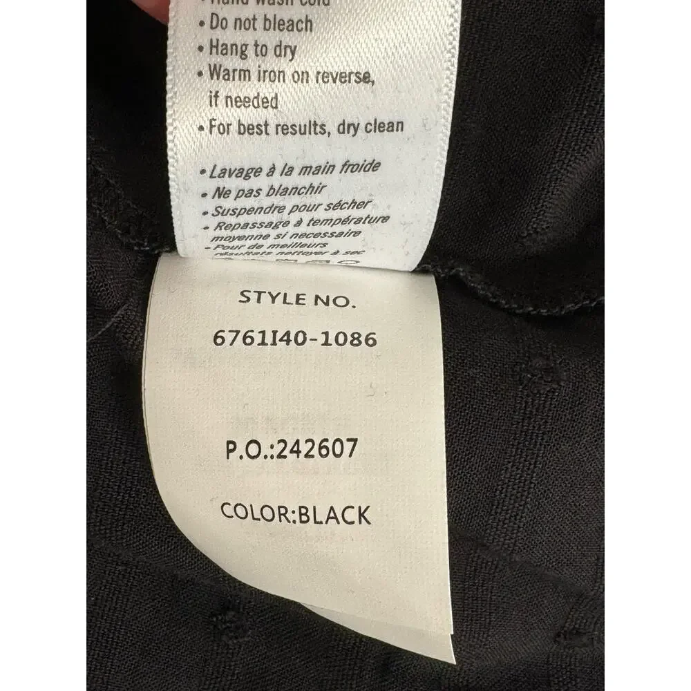 PAIGE Jannah Swiss Dot Mini Dress in‎ Black Size XS